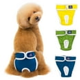 thumbnail image 3 of Happy Date Washable Female Dog Diapers - Premium Reusable Diapers for Doggie in Heat - Highly Absorbent Dog Diapers Female for Pet Incontinence with Adjustable Snaps, 3 of 8