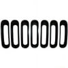 Crown Automotive Grille Inserts - 7 piece set - Black Plastic RT26056