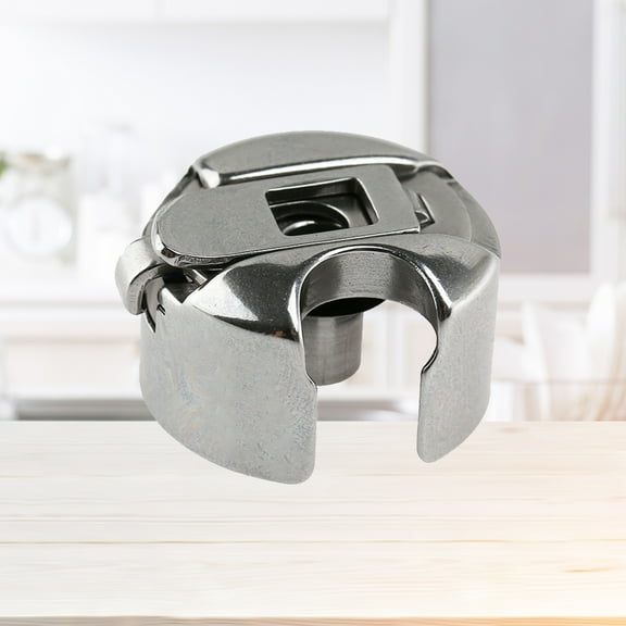 LIFKOME 4Pcs Metal Bobbin Case Silver for Sewing Machine and Convenient