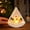 White, variant on Christmas Triangle Swing Lantern 1 Pack LED Lighted Ornament Battery Operated Hanging Decor for Xmas Tabletop Holiday Party Indoor Home Mantel Window Decoration