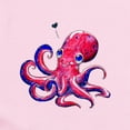 thumbnail image 2 of CafePress - Squid Love Long Sleeve Infant Body Suit - Long Sleeve Cotton Baby Bodysuit, 2 of 4