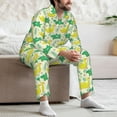 thumbnail image 7 of Bingfone Men's Pajama Set 2 Piece Loungewear PJs, Long Sleeve with Pajama Pants- crocodile and duck-XX-Large, 7 of 7