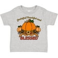 thumbnail image 3 of Inktastic Thankful Grateful and Blessed Pumpkins and Sunflower Boys or Girls Toddler T-Shirt, 3 of 5