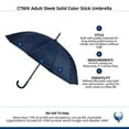 thumbnail image 4 of CTM Adult Sleek Solid Color Stick Umbrella, 4 of 4
