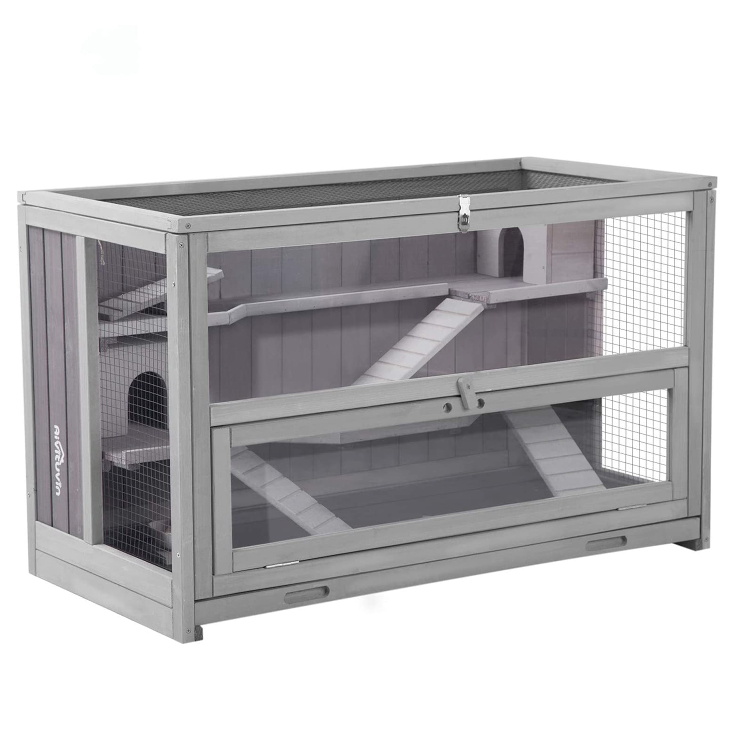Chinchilla Guinea Pig Rat Animal Hamster Cage With Cross Shelves & Ladders 818 