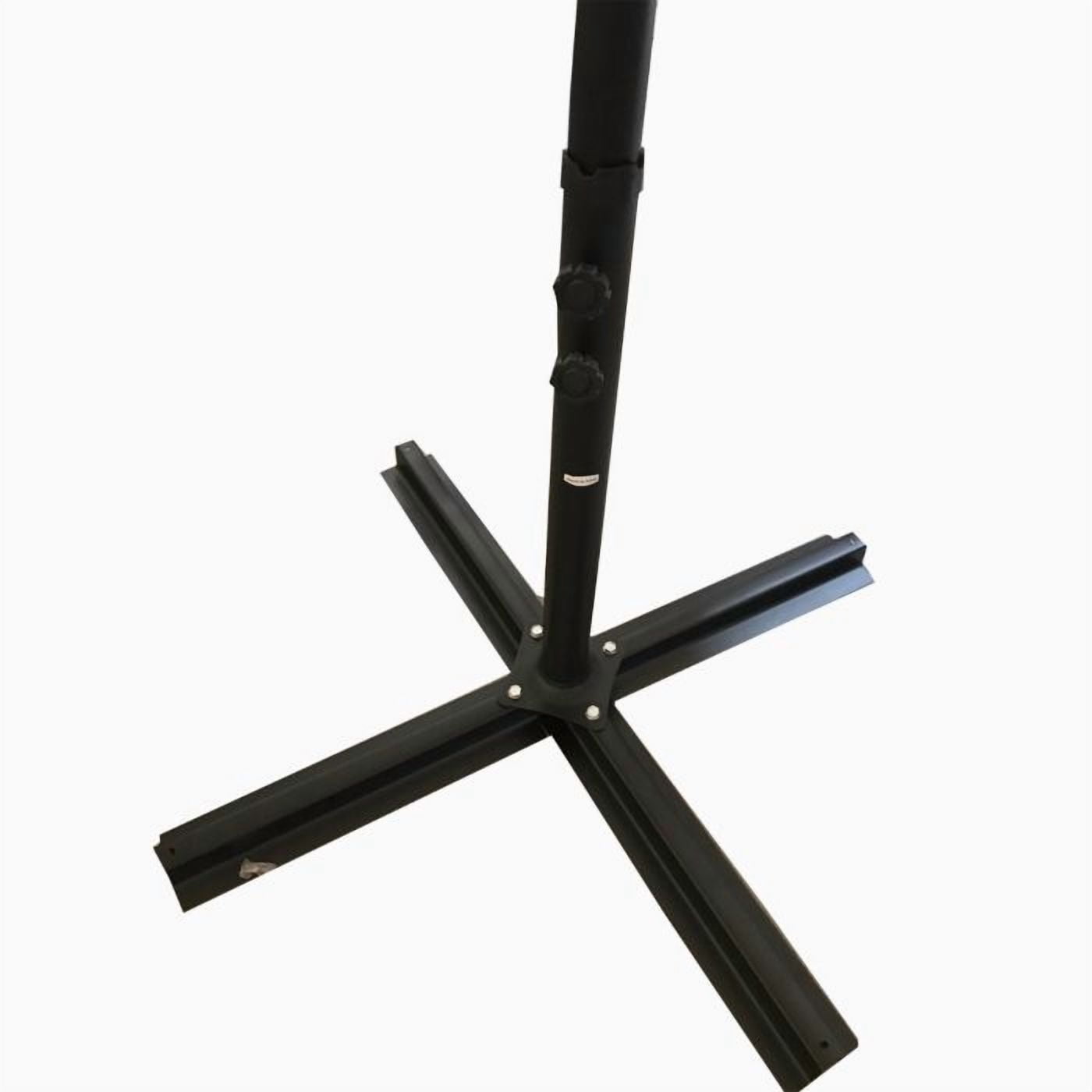 8 foot tilt patio umbrella Outsunny 8.6FT Patio Umbrella, UPF 30+ Outdoor Market Umbrella, 2-Tier Vented Patio Table Umbrella with Crank 8 Ribs, Tiltable Porch Umbrella for Gard