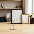 thumbnail image 4 of FUTUREORYY Portabandera De Acero Inoxidable Color Dorado Con Soporte Ajustable Para Escritorio, 4 of 8