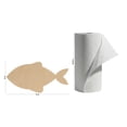 thumbnail image 5 of Unfinished Wooden Fish Cutout, 12", Pack of 10 Wooden Shapes for Crafts, Use for Summer, Beach & Nautical Decor and Crafting, by Woodpeckers, 5 of 7