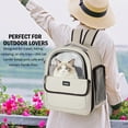 thumbnail image 6 of Cat Backpack Carrier for Small Pets up to 20 lbs – Dog Backpack Carrier with Bubble Window, Ventilated Mesh Sides, Adjustable Straps – Pet Backpack, Cat Bag Carrier, Cat Travel Bag, Puppy Carrier Bag, 6 of 8