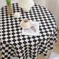 thumbnail image 3 of AUQ Table Cloth Soft Cotton Linen Fabric Circular Table,Simple Yet Elegant Round Tablecloth for Coffee Tables and Dining Rooms,Leaf, 3 of 4