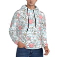 thumbnail image 2 of Kdxio Cute Rabbit And Heart Print Mens Casual Hooded Collar Drawstring Hoodies Pullover Sweatshirts Casual Long Sleeve Shirts-Medium, 2 of 7