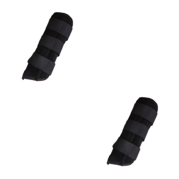 Férula para fracturas Qarigey Muñequera Soporte para codo mano de obra fina Fijo Negro Medio/Derecha 2Conjunto