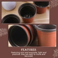 thumbnail image 3 of 70Pcs Double Color Flowerpots for Planting Elegant Retro Style with Multi-hole Design Made of PP, 3 of 6