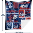 thumbnail image 4 of Football Fans Style Throw Blanket Buffalo Football Team Gifts for Who Loves Football Super Soft Sports Blanket for Couch Sofa Bed All Season 60"×50", 4 of 6