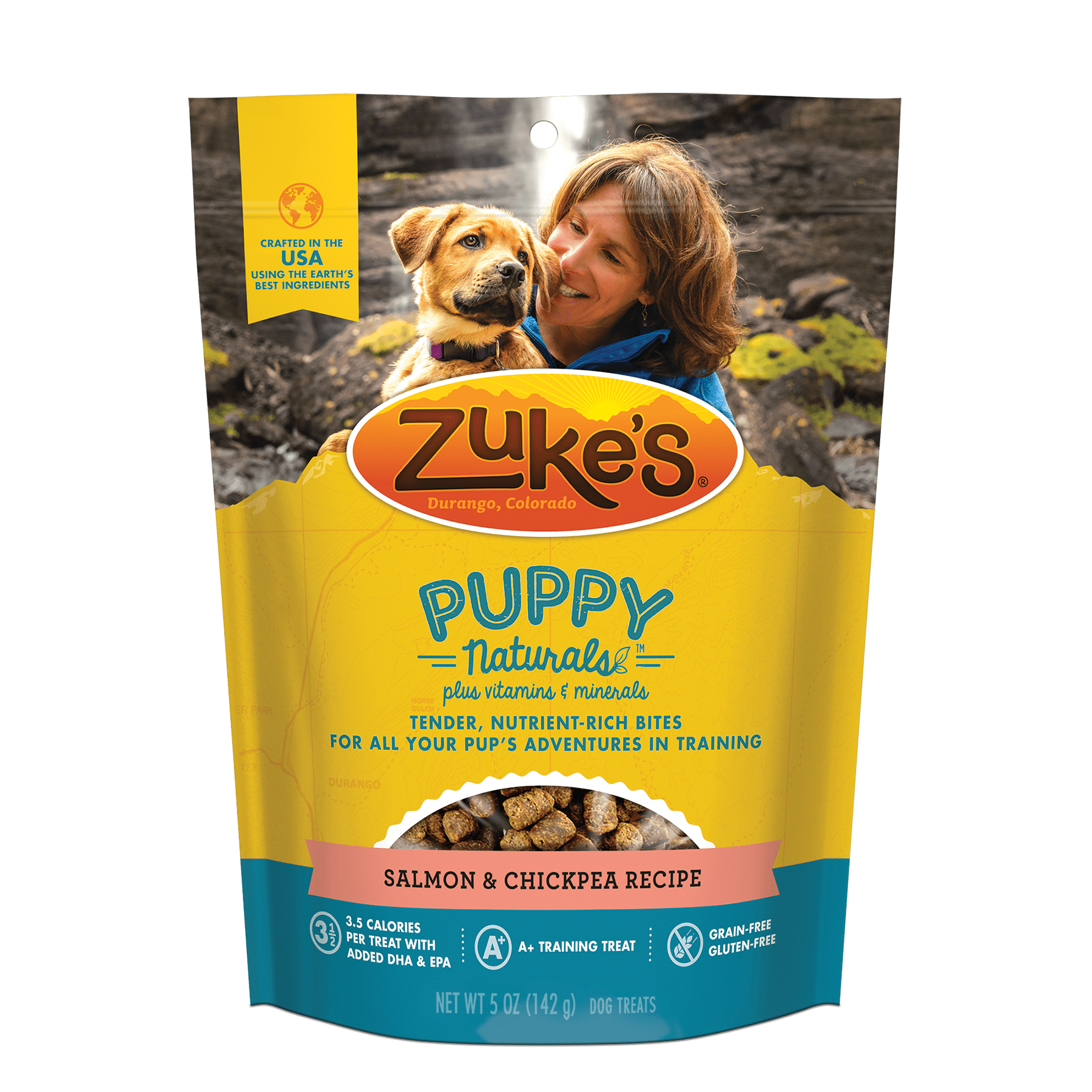 Zuke's Puppy Naturals Salmon & Sweet Potato Recipe Dog Treats, 5 Oz