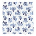 thumbnail image 3 of Ambesonne Animal Shower Curtain, Japanese Style Carp, 69"Wx84"L, Dark Blue, 3 of 5