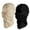 Black/Lightwhite, variant on 2 Pack Distressed Balaclava Ski Mask Full Face Knitted Balaclava Windproof Cool Ski Mask for Cold Weather