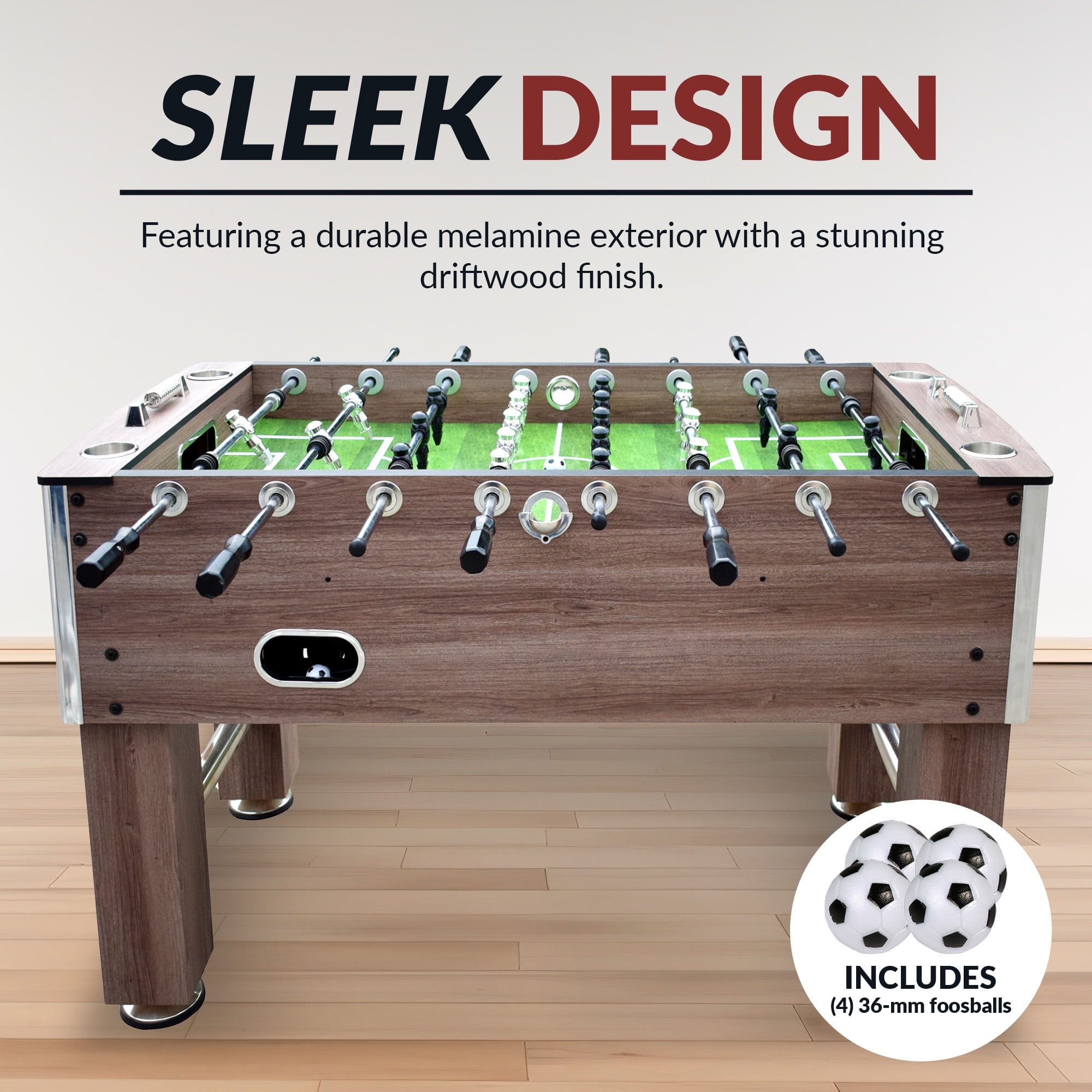 Hathaway Driftwood 56-in Foosball Table