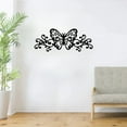 thumbnail image 6 of HELLOYOUNG 15.74 inch Metal Butterfly Scroll Wall Art Wall Decor Home Decorative Objects suitable for Lobby/Living Room Beautiful Metal Butterfly Housewarming Gift, 6 of 21
