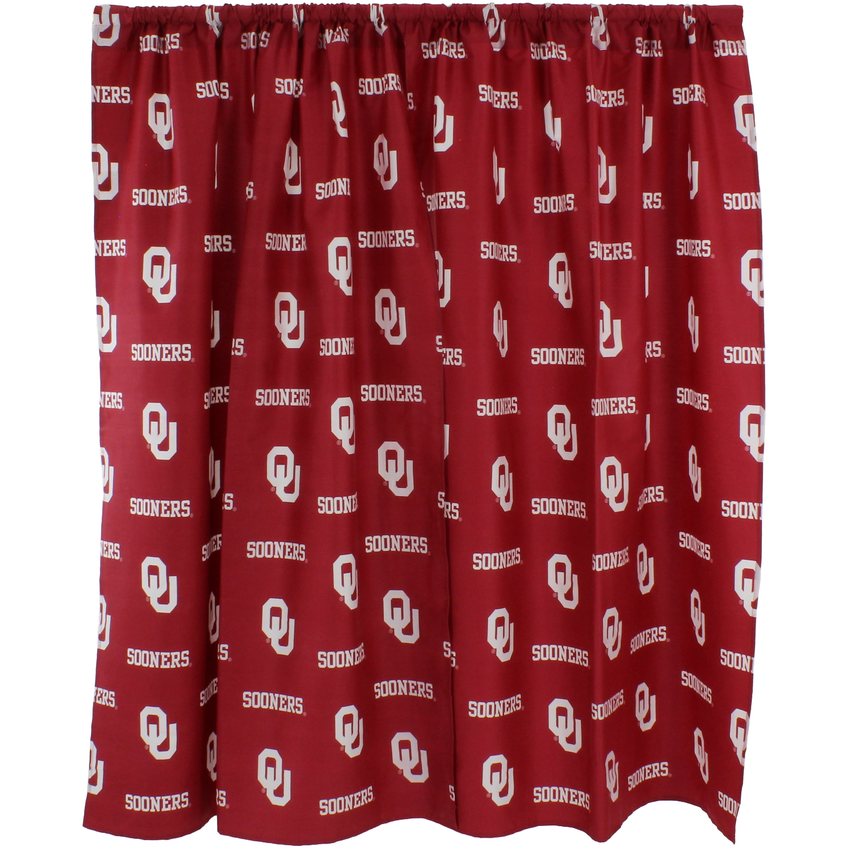 Oklahoma Sooners 100% Polyester, 63" Curtain Panels, Set of 2