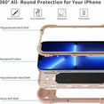 thumbnail image 5 of Dteck for iPhone 13 Pro Max Case 6.7 Inch with Ring Stand, Heavy-Duty Military Grade Shockproof Phone Cover with Magnetic Car Mount for iPhone 13 Pro Max,Rosegold, 5 of 5