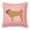 Pink, variant on Carolines Treasures BB3747PW1818 Pug Checkerboard Blue Fabric Decorative Pillow
