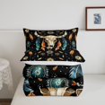 thumbnail image 5 of Western Bull Skull Bedding Set Boho Dream Catcher Feather Comforter Set King Bohemian Exotic Tribal Down Comforter Adults Men,Hippie Cattle Animal Quilt Duvet, 5 of 6
