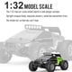 thumbnail image 3 of 1:32 RC coche, coche recargable a telemando, vehículo eléctrico 2WD de con controlador de Radio de 2,4 GHz, coche de juguete para - 3 baterías 3 pilas, 3 of 8