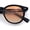 Black - Orange, variant on SA106 Polarized TAC Lens Retro Hipster Thin Keyhole Round Horn Rim Sunglasses / Black Frame - Orange Lens