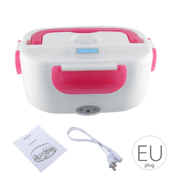 Moyic Fiambrera Eléctrica 1.5L Contenedor Térmico Caja De Calentador De Alimentos Portátil De Plástico, Rojo, Enchufe De La UE Almacenamiento y organización del hogar Red EU Plug