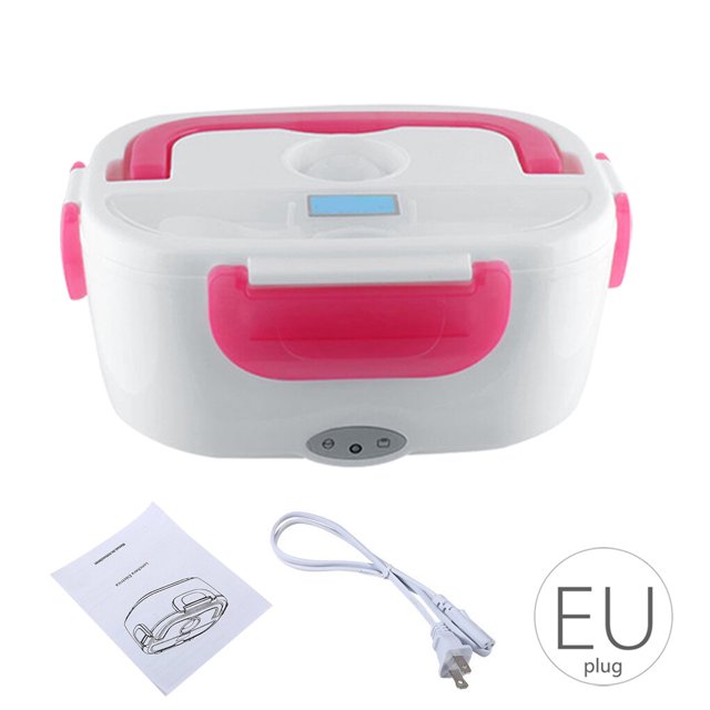 Moyic Fiambrera Eléctrica 1.5L Contenedor Térmico Caja De Calentador De Alimentos Portátil De Plástico, Rojo, Enchufe De La UE Almacenamiento y organización del hogar Red EU Plug