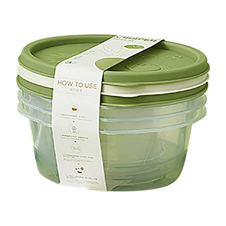 Qholemyo Food Grade Airtight Food Storage Containers With Lids Microwave Safe Lunch Box Heating Fruit Storage Box Refrigerator Sealing Box