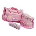 thumbnail image 1 of Juego de bolsa de pañales multifuncional, 4 piezas, bolsa de pañales multifunción para mamá, juego de bolsa para mamá, funcionamiento suave, 1 of 13