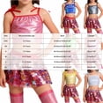 thumbnail image 3 of Xyant Girls Sleeveless Tank Top Sequin Spaghetti Strap Crop Cami Camisole Sparkly Dance Blouse (Blue,11-12 Years), 3 of 4