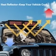 thumbnail image 4 of Yuyamidu Wolf Windshield Sun Shade Compatible with Jeep Wrangler Camo Sun Shade fit for Jeep Wrangler JL JLU 2018-2025 / Jeep Gladiator 2020-2025, Keep Car Interior Cooler, 4 of 7