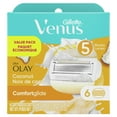 thumbnail image 1 of Gillette Venus ComfortGlide plus Olay Coconut Women's Razor Blade Refills, 1 of 9