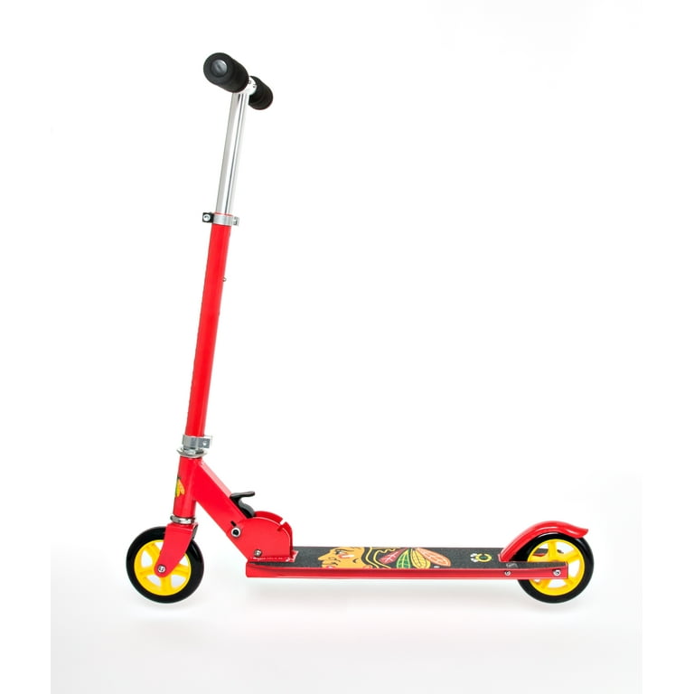 Walk-Onz Sports NHL Chicago Blackhawks Folding Kick Scooter