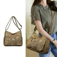 thumbnail image 2 of Practical PU Leather Crossbody Bag with Multiple Pockets Perfect for Busy Moms, 2 of 21