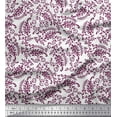 thumbnail image 1 of Soimoi Silk Fabric Leaves & Paisley Block Print Sewing Fabric Yard 42 Inch Wide, 1 of 3