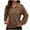 Khaki, variant on Women's Half Zip Sweatshirt Casual Long Sleeve Stand Collar Quarter Zip Pullover Fall Shirts Tops