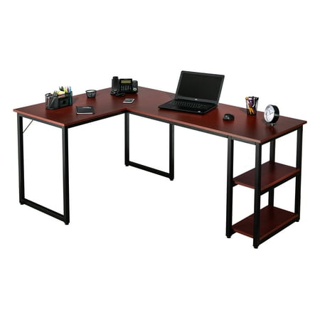 Fineboard Office L Shaped Desk Corner Computer Table With 2