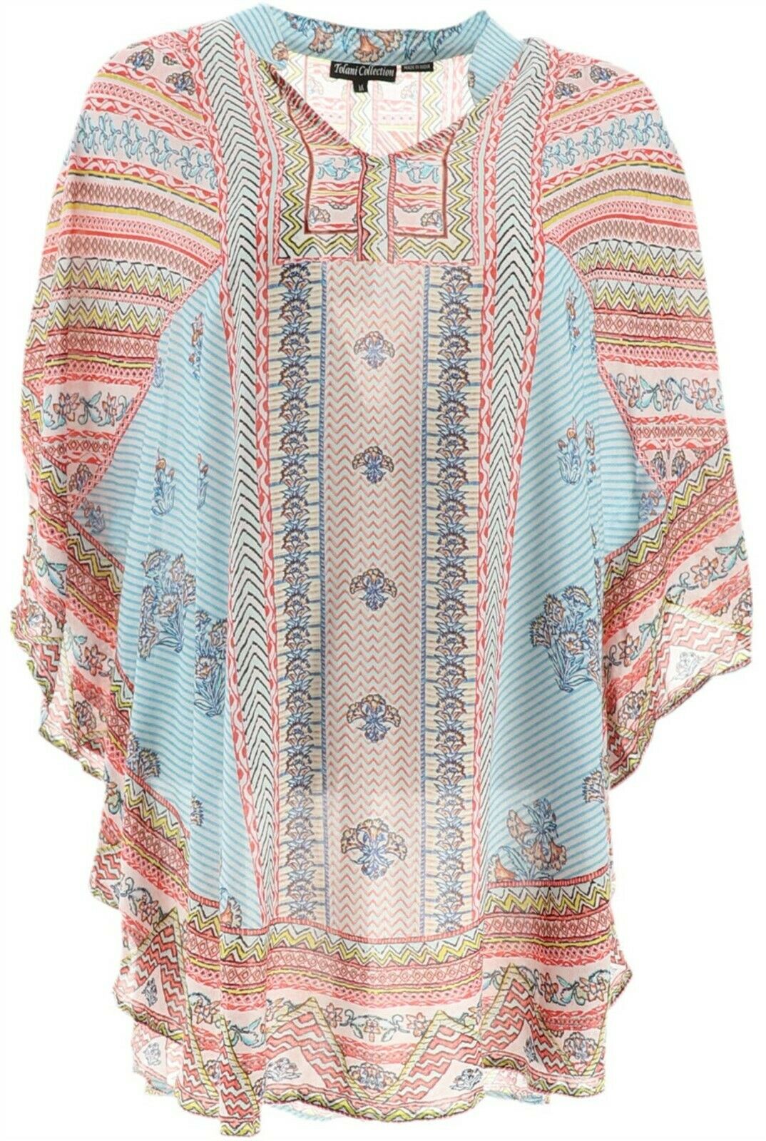 Tolani - Tolani Collection Mandarin Collar Caftan Tunic Women's A307942 ...