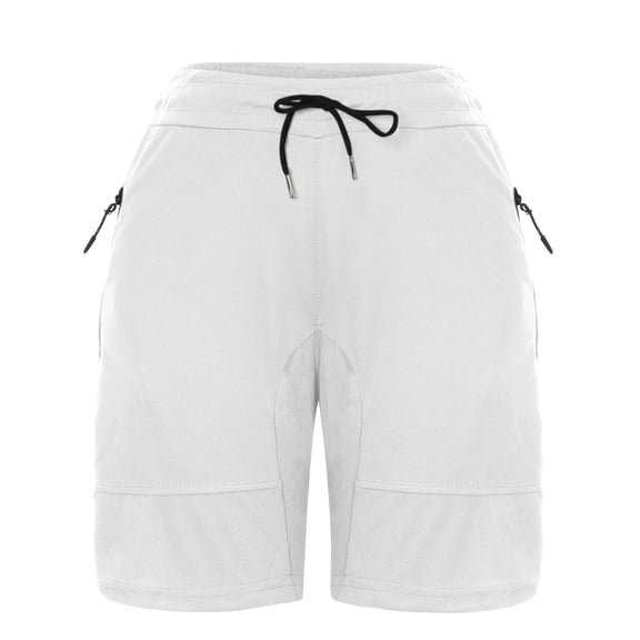 Men's Athletic Running Shorts with Zipper Pockets Drawstring Quick Dry Fitness Workout Gym Training Shorts for Men