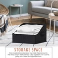 thumbnail image 5 of Ornavo Home 3 Pack Collapsible Trapezoid Large Storage Bins, Foldable Fabric Shelf Storage Basket Closet Organizer and Large Storage Box for Clothes with Handles, Black, 5 of 7