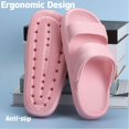 thumbnail image 4 of Deago Clouds Slippers for Women Men Pillow Slippers Non-Slip Shower Slippers Bathroom Sandals Ultra Cushion Thick Sole, 4 of 10