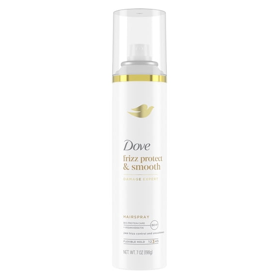 Dove Extra Hold Styling Hairspray Smooth & Protect Against Frizz & Humidity Protect & Smooth All-day Flexible Hold for 24H Frizz Control, 7 oz