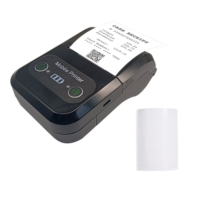 CX-588 Wireless 203dpi Thermal Printer - 58mm Portable Mini Receipt/Label Maker with 50-90mm/s Speed, Bluetooth & USB Connectivity, 2600mAh Rechargeable Battery, Supports iOS/Android/Windows,