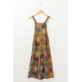thumbnail image 6 of Stylish Bohemian Floral Jumpsuit with Wide Leg Pants and Adjustable Straps, (US 12-14)L, 6 of 12