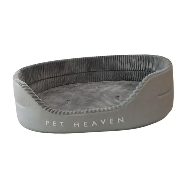 Cama para perros, colchoneta para dormir, funda extraíble, almohadillas para colchones de cueva de anidación, cojín, sofá suave y lavable, caseta para Gris Salvador Cama nido