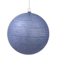 thumbnail image 1 of Vickerman 5.5" Periwinkle Matte/Glitter Ball Christmas Ornament 2 per Box, 1 of 1